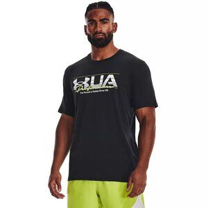 Men's Under Armour Vintage Branded Script Tee - Black - Medium - NWT